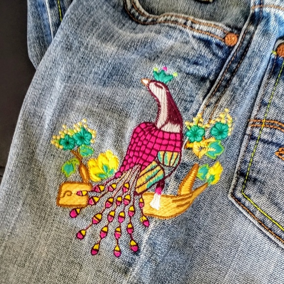 🆕 dead stock Miss Me Jeans  26 Skinny Boot cut Peacock - Picture 6 of 8